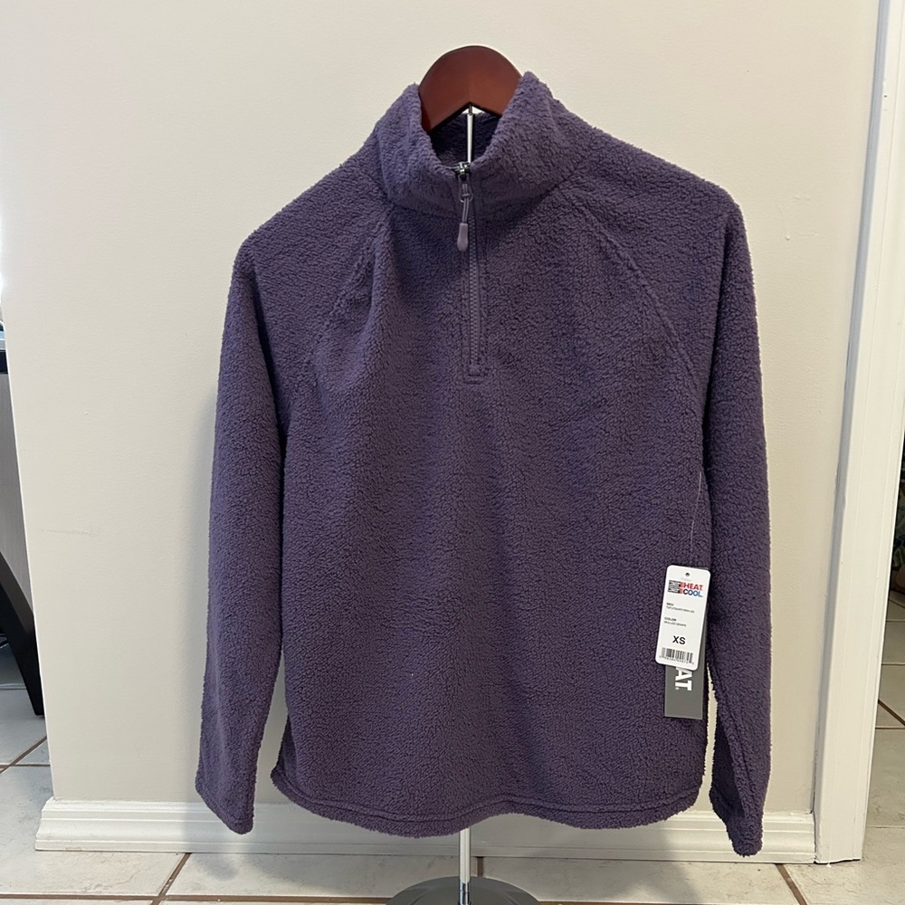 32 Degrees Sz XS Women’s Shorthair Sherpa 1/4 Zip Top